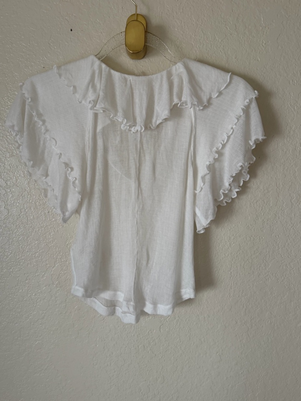 New free people vivianne knit white top size XS - Picture 8 of 11